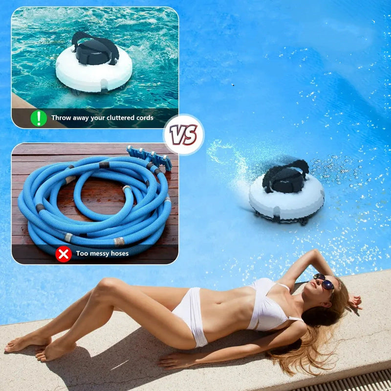 🥳2026 HOT SALE🥳💞50K+ SOLD!🌊🤖 50% OFF! Cordless Pool Cleaning Robot – Smart navigation, powerful suction & one‑touch start. Easy‑empty filter basket. Your sparkling pool awaits! ✨🏊