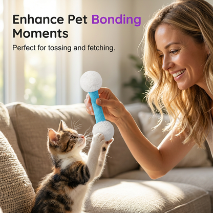 Plush Dumbbell-Shaped Teething Toy for Cats and Dogs