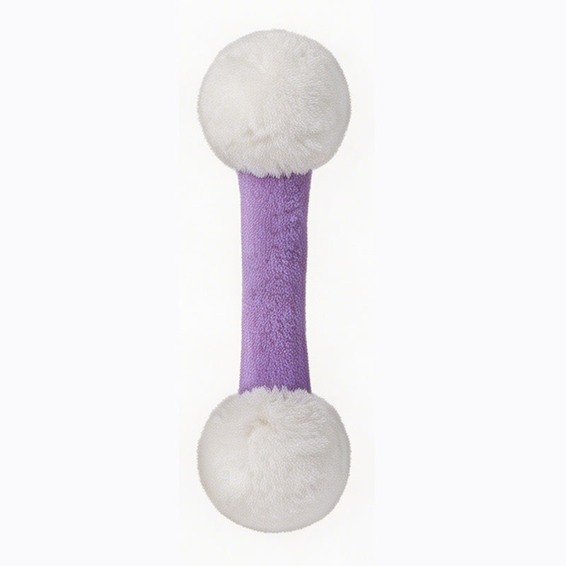 Plush Dumbbell-Shaped Teething Toy for Cats and Dogs