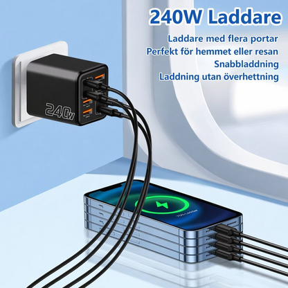 Universal GaN 8-Port Fast Wall Charger