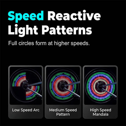 🔥Cutting-edge cycling technology🔥🚲Water-Resistant LED Bicycle Wheel Lights