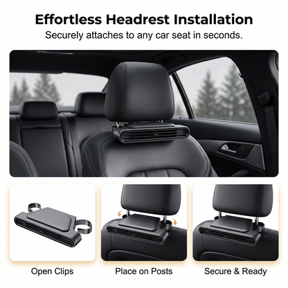 🌞Summer Hot Price Only Today❄️Car Seat Fan – Dual Turbine & USB Powered – Portable Air Cooler for Summer