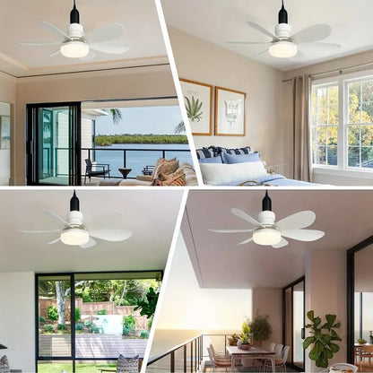 🔥50%OFF🎁2-IN-1 PORTABLE CEILING FAN & LIGHT with Remote Control