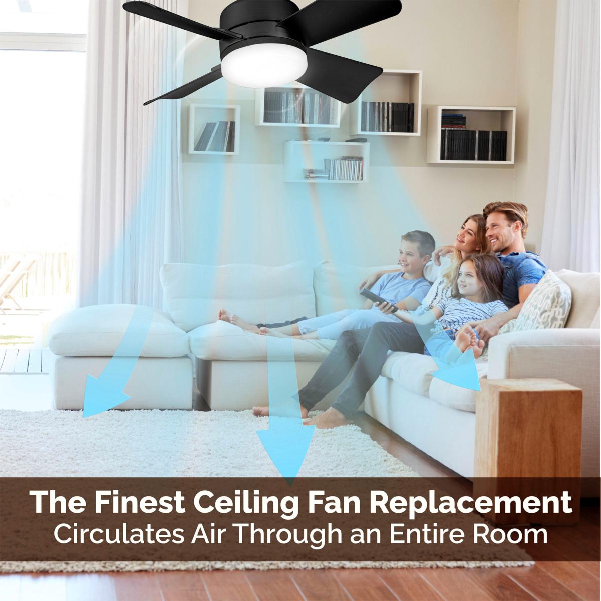 🔥50%OFF🎁2-IN-1 PORTABLE CEILING FAN & LIGHT with Remote Control