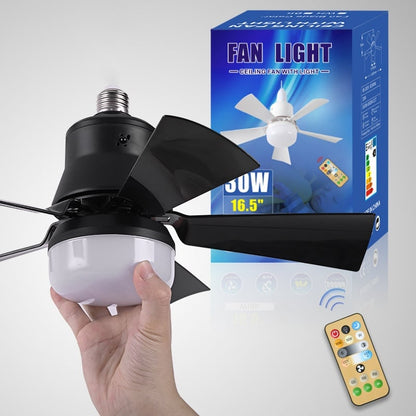 🔥50%OFF🎁2-IN-1 PORTABLE CEILING FAN & LIGHT with Remote Control