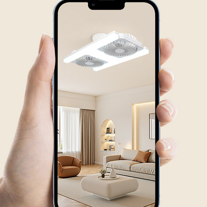 Modern 2-in-1 LED Ceiling Fan Light