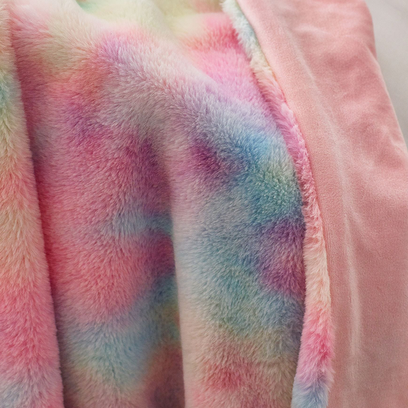 Ultra-Soft Tie-Dye Plush Throw Blanket
