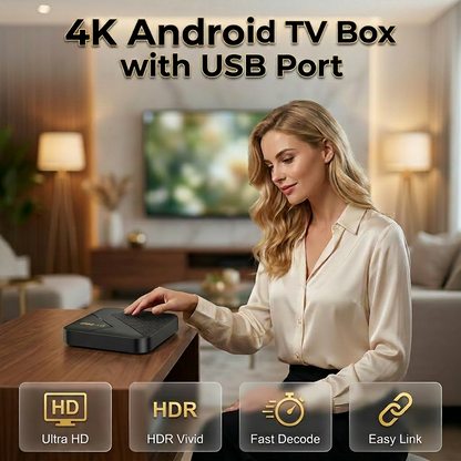 🎁Hot Sale 50% OFF⏳Android TV Box with Bluetooth