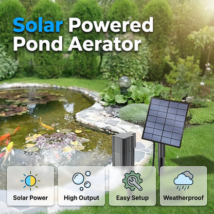 ⚡ 50% OFF NOW! ✨Solar Pond Aerator with Air Pump