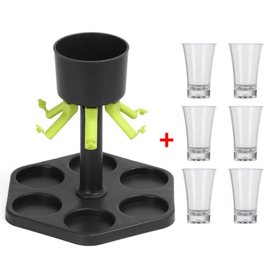 Convenient Hexagonal Wine Dispenser Set